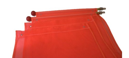 Snap Lock Orange Mesh Flag Kit