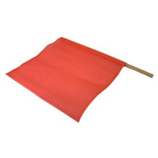 18" Orange Mesh Flag-Wood Handle