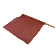 18" Red Mesh Flag - Wood Handle